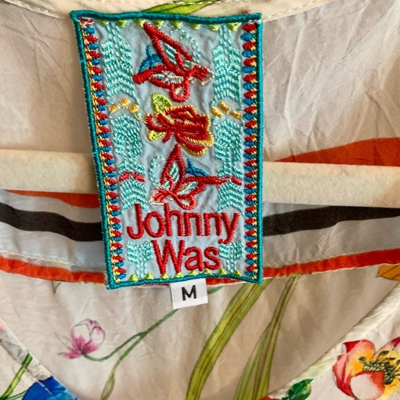 Johnny Was Fiska Floral Kimono Lightweight Oversized Tunic Type Blouse Medium - Picture 3 of 9